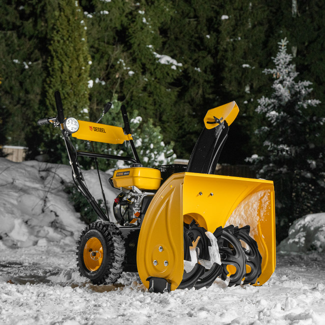 Бензиновая снегоуборочная машина SBM 610, 212 cc, ручной старт, фара Denzel в Красноярске Бензиновая снегоуборочная машина SBM 610, 212 cc, ручной старт, фара Denzel в Красноярске