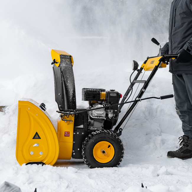 Бензиновая снегоуборочная машина SBM 610, 212 cc, ручной старт, фара Denzel в Красноярске Бензиновая снегоуборочная машина SBM 610, 212 cc, ручной старт, фара Denzel в Красноярске