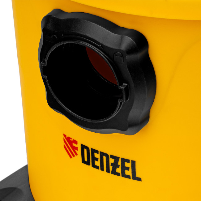 Пылесос строительный RVC20, 1400 Вт, бак 20 л, шланг 3 м, розетка с автосинхр. Denzel в Красноярске