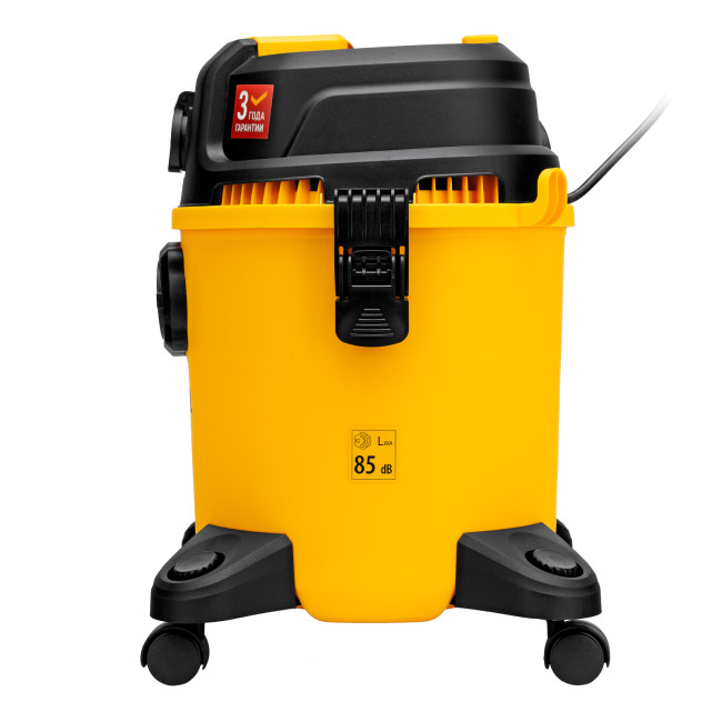 Пылесос строительный RVC20, 1400 Вт, бак 20 л, шланг 3 м, розетка с автосинхр. Denzel в Красноярске