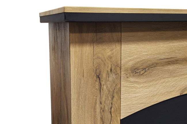 Каминокомплект Barcelona SFT (Разборный) - Серый графит с очагом Majestic FX Brass в Красноярске