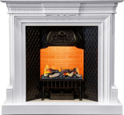 Каминокомплект Chelsea - Белый (Ширина 1080см) с очагом Cassette 400 LNH-INT (с дровами) Каминокомплект Chelsea - Белый (Ширина 1080см) с очагом Cassette 400 LNH-INT (с дровами)