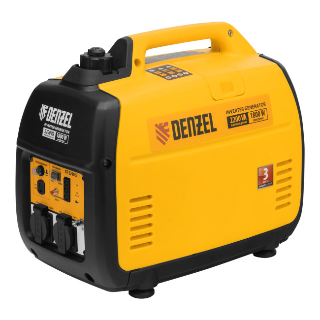 Генератор инверторный GT-2200iS, 2.2 кВт, 230 В, бак 4 л, закрытый корпус, ручной старт Denzel в Красноярске Генератор инверторный GT-2200iS, 2.2 кВт, 230 В, бак 4 л, закрытый корпус, ручной старт Denzel в Красноярске