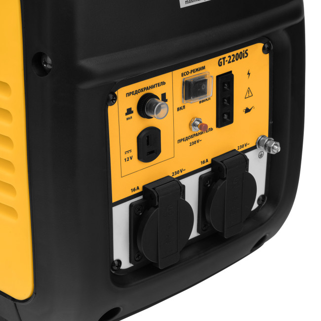 Генератор инверторный GT-2200iS, 2.2 кВт, 230 В, бак 4 л, закрытый корпус, ручной старт Denzel в Красноярске Генератор инверторный GT-2200iS, 2.2 кВт, 230 В, бак 4 л, закрытый корпус, ручной старт Denzel в Красноярске