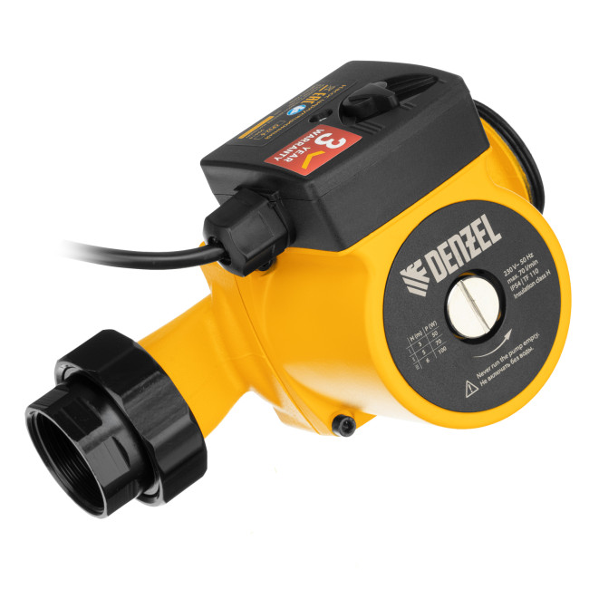 Циркуляционный насос CP32-6, напор 6 м, 70 л/мин, 1 м кабель, монт. длина 180 мм Denzel в Красноярске