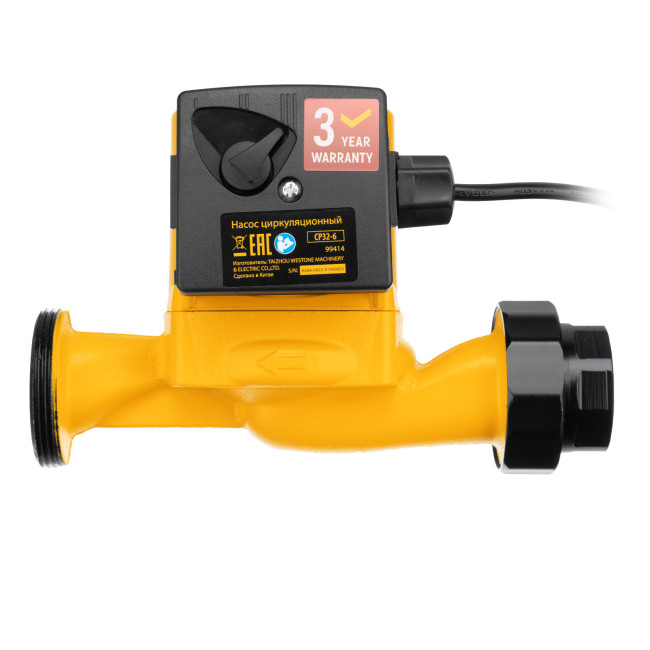 Циркуляционный насос CP32-6, напор 6 м, 70 л/мин, 1 м кабель, монт. длина 180 мм Denzel в Красноярске