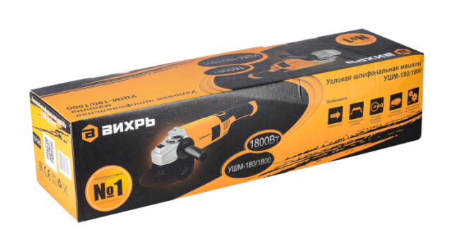 Угловая шлифмашина (болгарка) ВИХРЬ УШМ-180/1800 в Красноярске