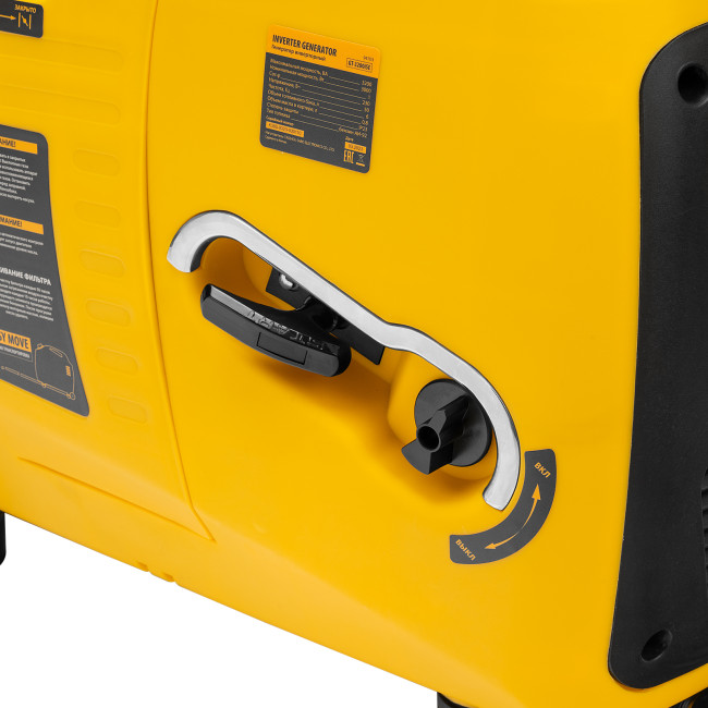 Генератор инверторный GT-3200iSE, 3.2 кВт, 230 В, бак 6 л, закрытый корпус, электростартер Denzel в Красноярске Генератор инверторный GT-3200iSE, 3.2 кВт, 230 В, бак 6 л, закрытый корпус, электростартер Denzel в Красноярске