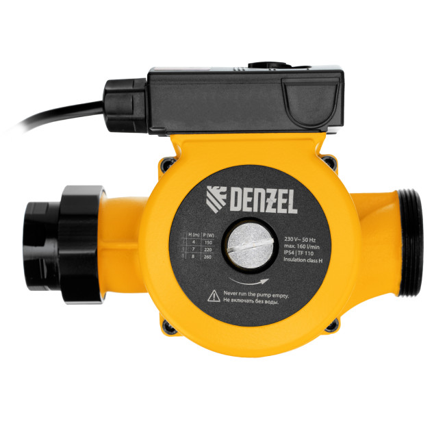 Циркуляционный насос CP32-8, напор 8 м, 160 л/мин, 1 м кабель, монт. длина 180 мм Denzel в Красноярске