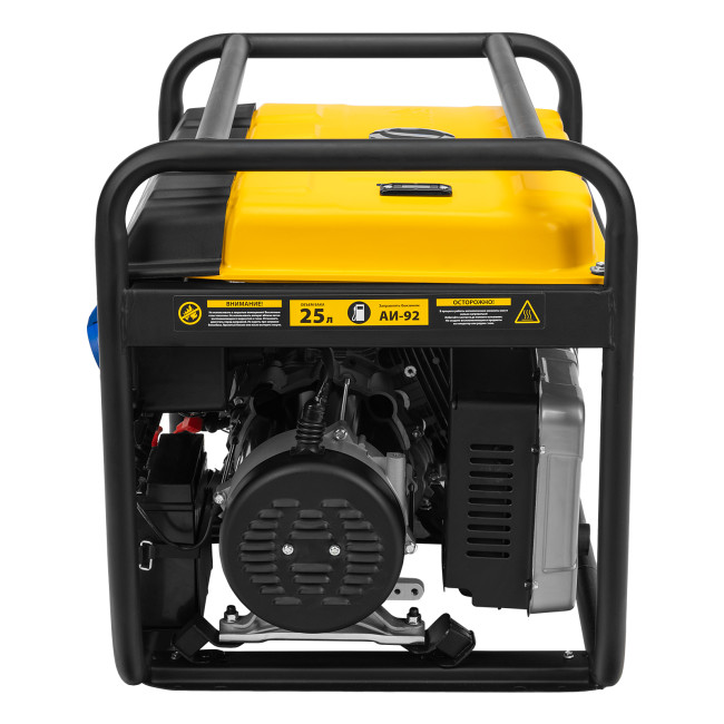 Генератор бензиновый PS 80 EA, 8.0 кВт, 230 В, 25 л, коннектор автоматики, электростартер Denzel в Красноярске