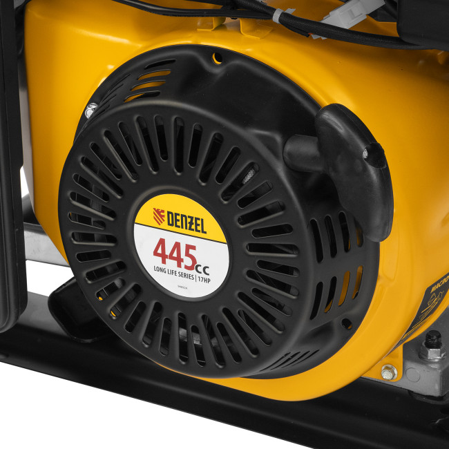 Генератор бензиновый PS 80 EA, 8.0 кВт, 230 В, 25 л, коннектор автоматики, электростартер Denzel в Красноярске