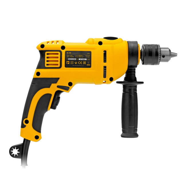 Дрель ударная ID-750, 750 Вт, 0-3000 об/мин, 48000 уд/мин Denzel в Красноярске