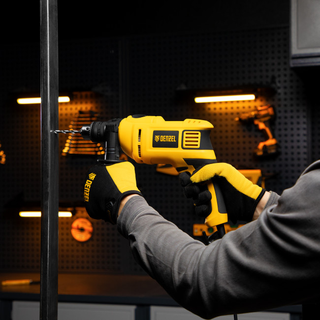 Дрель ударная ID-750, 750 Вт, 0-3000 об/мин, 48000 уд/мин Denzel в Красноярске