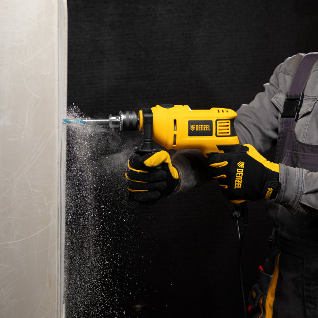 Дрель ударная ID-750, 750 Вт, 0-3000 об/мин, 48000 уд/мин Denzel в Красноярске