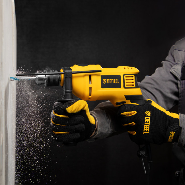 Дрель ударная ID-750, 750 Вт, 0-3000 об/мин, 48000 уд/мин Denzel в Красноярске