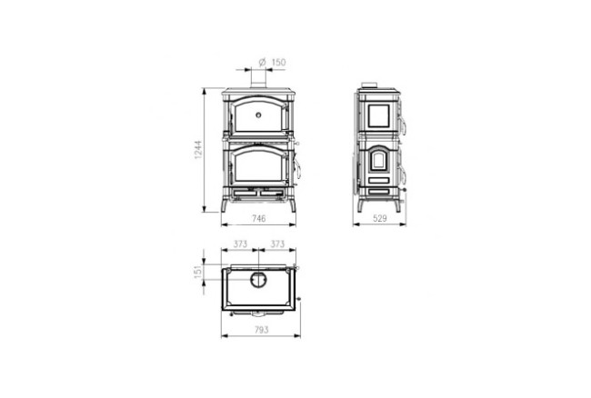 La Nordica Isotta forno EVO (черный антрацит) в Красноярске
