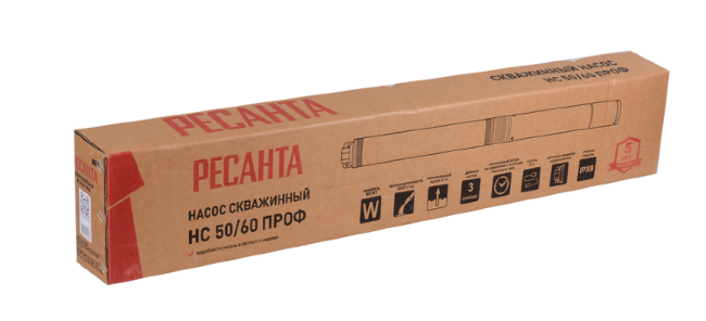 Скважинный насос Ресанта НС 50/60 (d.75 mm, кабель 35 м) в Красноярске Скважинный насос Ресанта НС 50/60 (d.75 mm, кабель 35 м) в Красноярске