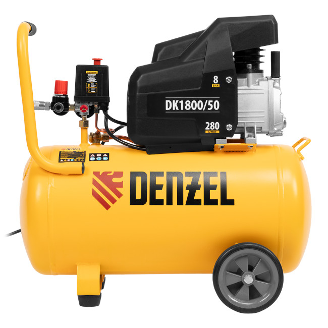 Компрессор воздушный DK1800/50, Х-PRO 1.8 кВт, 280л/мин, 50л Denzel в Красноярске