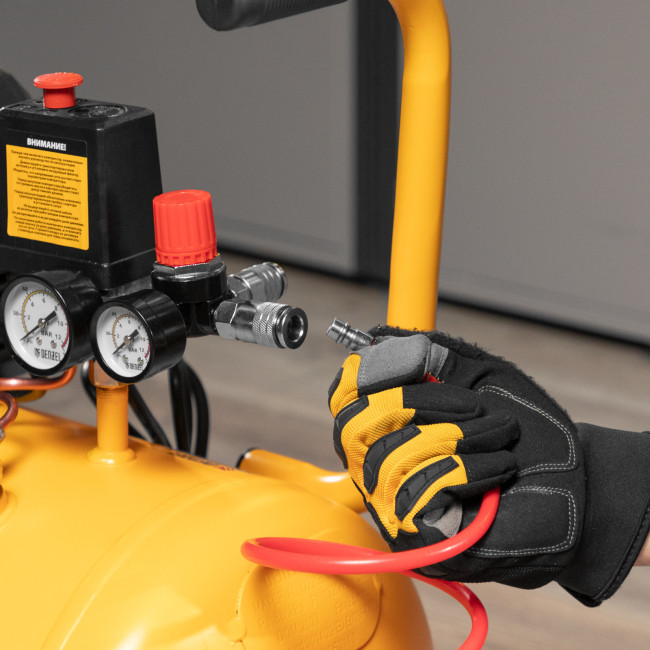 Компрессор воздушный DK1800/50, Х-PRO 1.8 кВт, 280л/мин, 50л Denzel в Красноярске