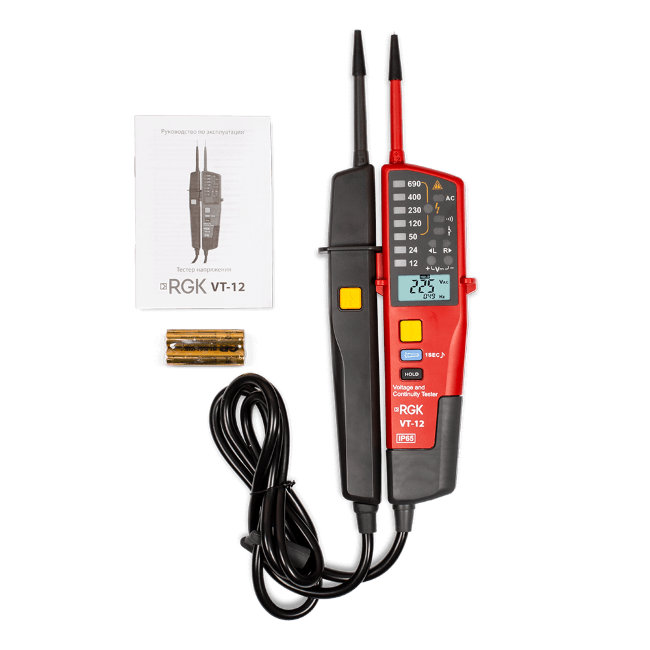 Тестер напряжения RGK VT-12 с поверкой в Красноярске