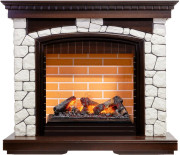 Каминокомплект Glasgow - Темный дуб/Белый (Высота 1080 мм) с очагом Cassette 600 NH Каминокомплект Glasgow - Темный дуб/Белый (Высота 1080 мм) с очагом Cassette 600 NH