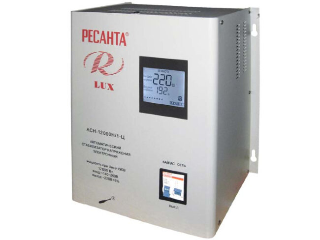 Стабилизатор напряжения серии LUX РЕСАНТА АСН-12000Н/1-Ц в Красноярске