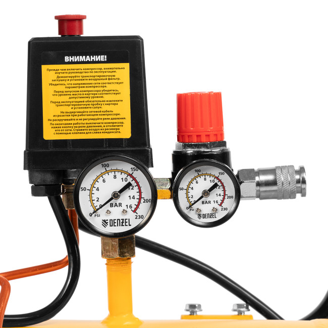 Компрессор воздушный DKV2200/100, Х-PRO 2.2 кВт, 400 л/мин, 100л Denzel в Красноярске