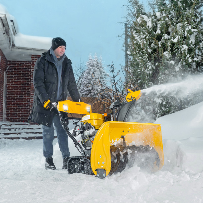 Бензиновая снегоуборочная машина SBL 711DT PRO, 420cc, гусеницы, эл.старт, блок. дифф. Denzel в Красноярске Бензиновая снегоуборочная машина SBL 711DT PRO, 420cc, гусеницы, эл.старт, блок. дифф. Denzel в Красноярске