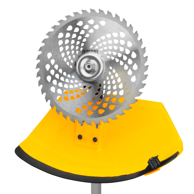 Триммер бензиновый DT-52E, 52 см3, неразъемная штанга, электростартер, состоит из 2 частей Denzel в Красноярске