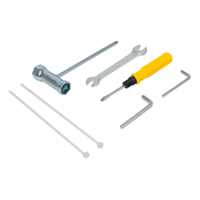 Триммер бензиновый DT-52E, 52 см3, неразъемная штанга, электростартер, состоит из 2 частей Denzel в Красноярске
