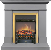 Каминокомплект California STD CRM (Разборный) - Санд грей с очагом Fobos FX M Brass Каминокомплект California STD CRM (Разборный) - Санд грей с очагом Fobos FX M Brass