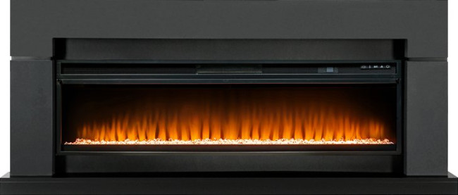 Каминокомплект Lindos Graphite Grey (линейный) с очагом Vision 60 LED в Красноярске