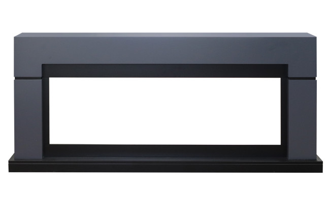 Каминокомплект Lindos Graphite Grey (линейный) с очагом Vision 60 LED в Красноярске