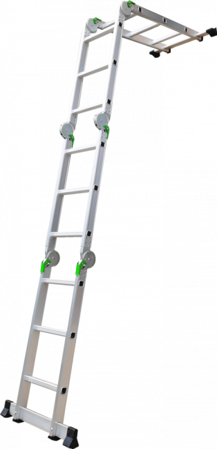 Лестница трансформер алюминиевая 4x4 TM-504 ПРОФФ в Красноярске