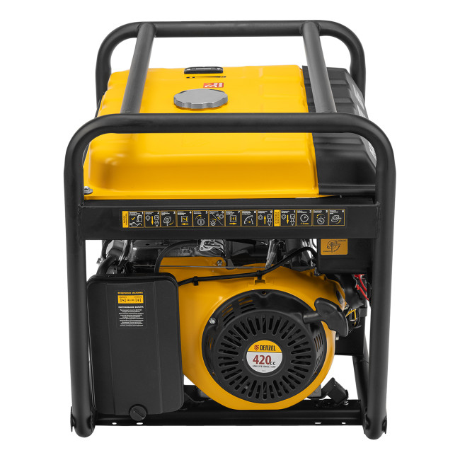 Генератор бензиновый PS 80 E-3, 6.6 кВт, 400 В, 25 л, электростартер Denzel в Красноярске