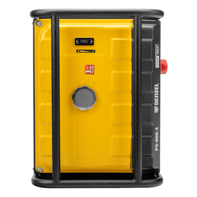 Генератор бензиновый PS 80 E-3, 6.6 кВт, 400 В, 25 л, электростартер Denzel в Красноярске