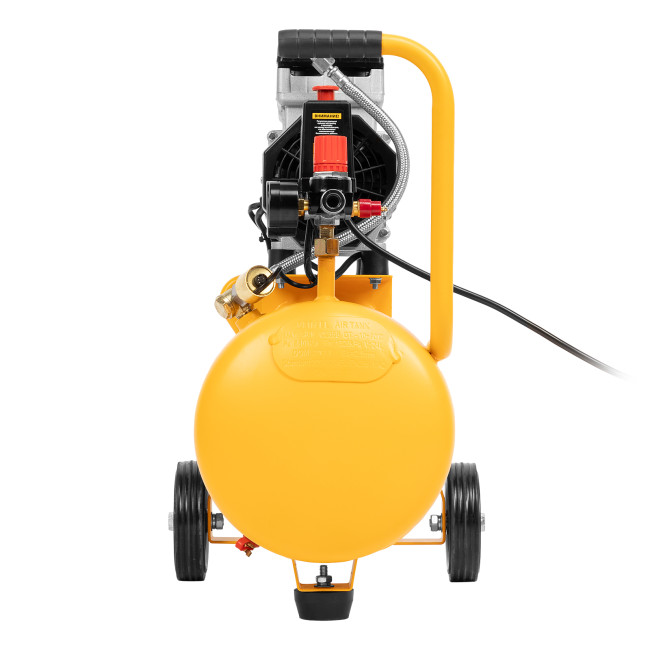 Компрессор DLS950/24 безмаслянный малошумный 950 Вт, 165 л/мин, ресивер 24 л Denzel в Красноярске