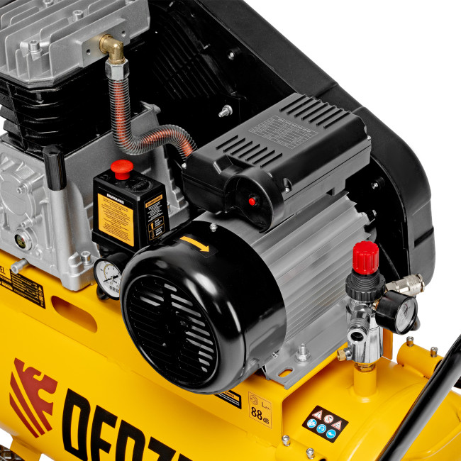 Компрессор воздушный рем. привод BCI 2100/50, 2,1 кВт, 50 литров, 400 л/мин Denzel в Красноярске