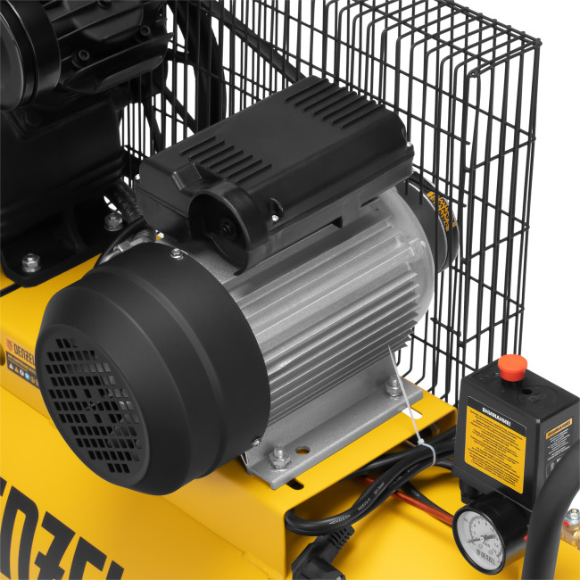 Компрессор воздушный BCV2300/100, ременный привод, 2.3 кВт, 100 литров, 440 л/мин Denzel в Красноярске