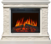 Каминокомплект Calgary - Белый / Сланец белый с очагом Jupiter FX New Каминокомплект Calgary - Белый / Сланец белый с очагом Jupiter FX New