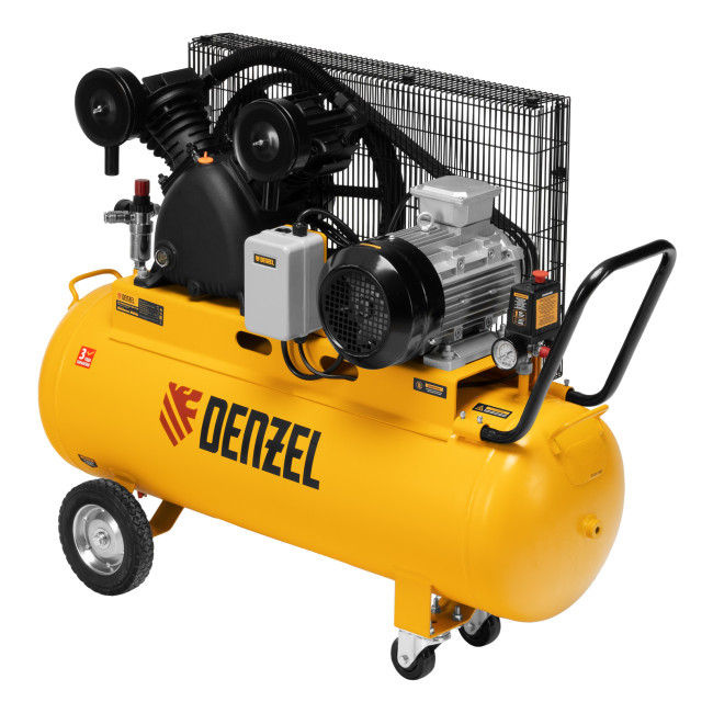 Компрессор воздушный рем. привод BCV 4000-T/100, 4,0 кВт, 100 литров, 690 л/мин Denzel в Красноярске