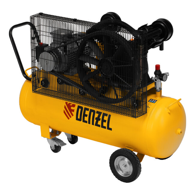 Компрессор воздушный рем. привод BCV 4000-T/100, 4,0 кВт, 100 литров, 690 л/мин Denzel в Красноярске