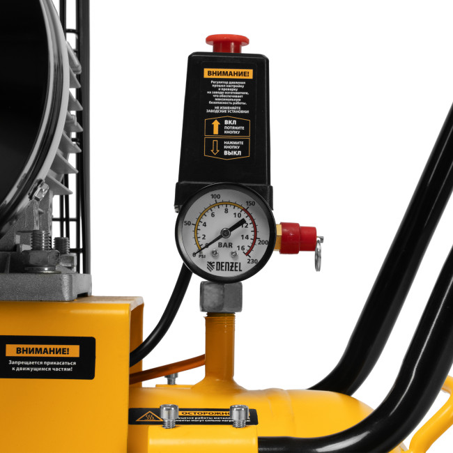 Компрессор воздушный рем. привод BCV 4000-T/100, 4,0 кВт, 100 литров, 690 л/мин Denzel в Красноярске