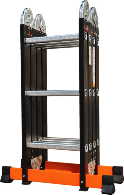 Лестница трансформер стальная, алюминиевые ступени 4x3 TM-503С в Красноярске Лестница трансформер стальная, алюминиевые ступени 4x3 TM-503С в Красноярске