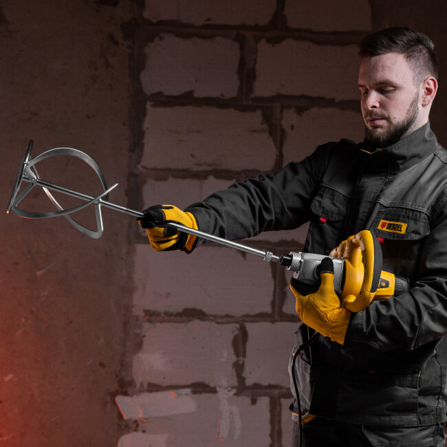 Миксер строительный EM-1-1600, 1600 Вт, 180-460/300-750 об/мин Denzel в Красноярске Миксер строительный EM-1-1600, 1600 Вт, 180-460/300-750 об/мин Denzel в Красноярске