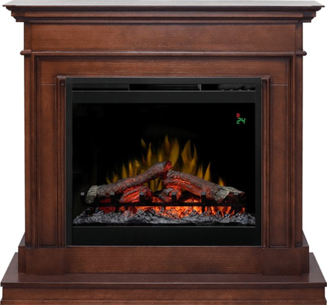 Каминокомплект Newport - Темный дуб с очагом Symphony 26'' DF2624L-INT в Красноярске