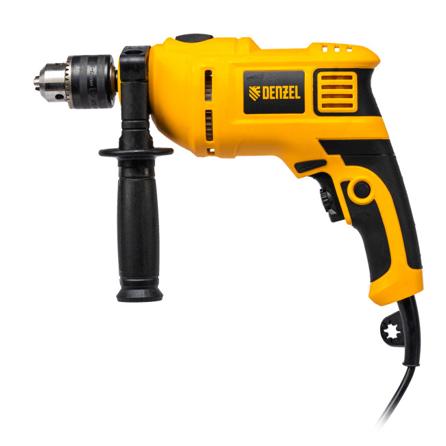 Дрель ударная ID-650, 650 Вт, 0-3000 об/мин, 48000 уд/мин Denzel в Красноярске