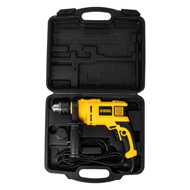 Дрель ударная ID-650, 650 Вт, 0-3000 об/мин, 48000 уд/мин Denzel в Красноярске