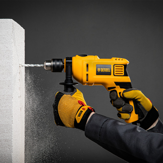 Дрель ударная ID-650, 650 Вт, 0-3000 об/мин, 48000 уд/мин Denzel в Красноярске