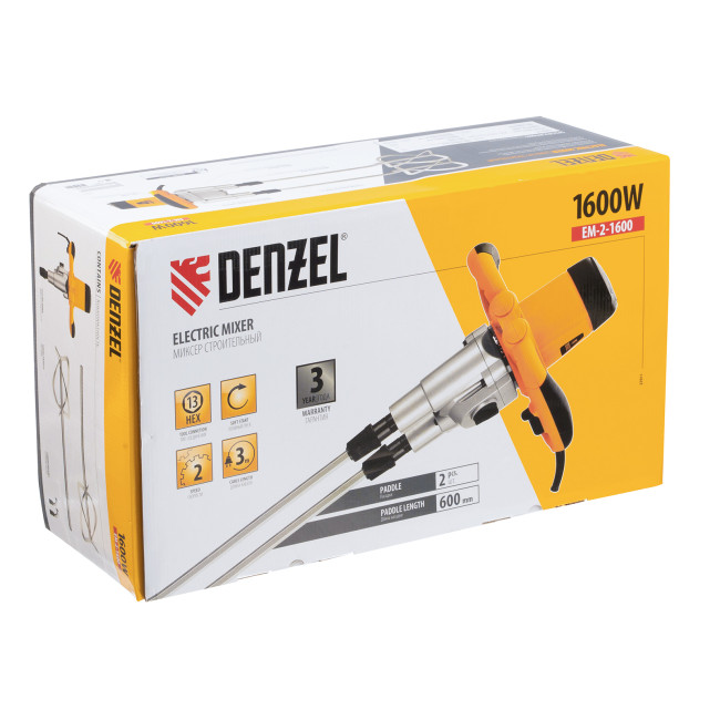Миксер строительный EM-2-1600, 1600 Вт, 200-480/250-680 об/мин Denzel в Красноярске Миксер строительный EM-2-1600, 1600 Вт, 200-480/250-680 об/мин Denzel в Красноярске